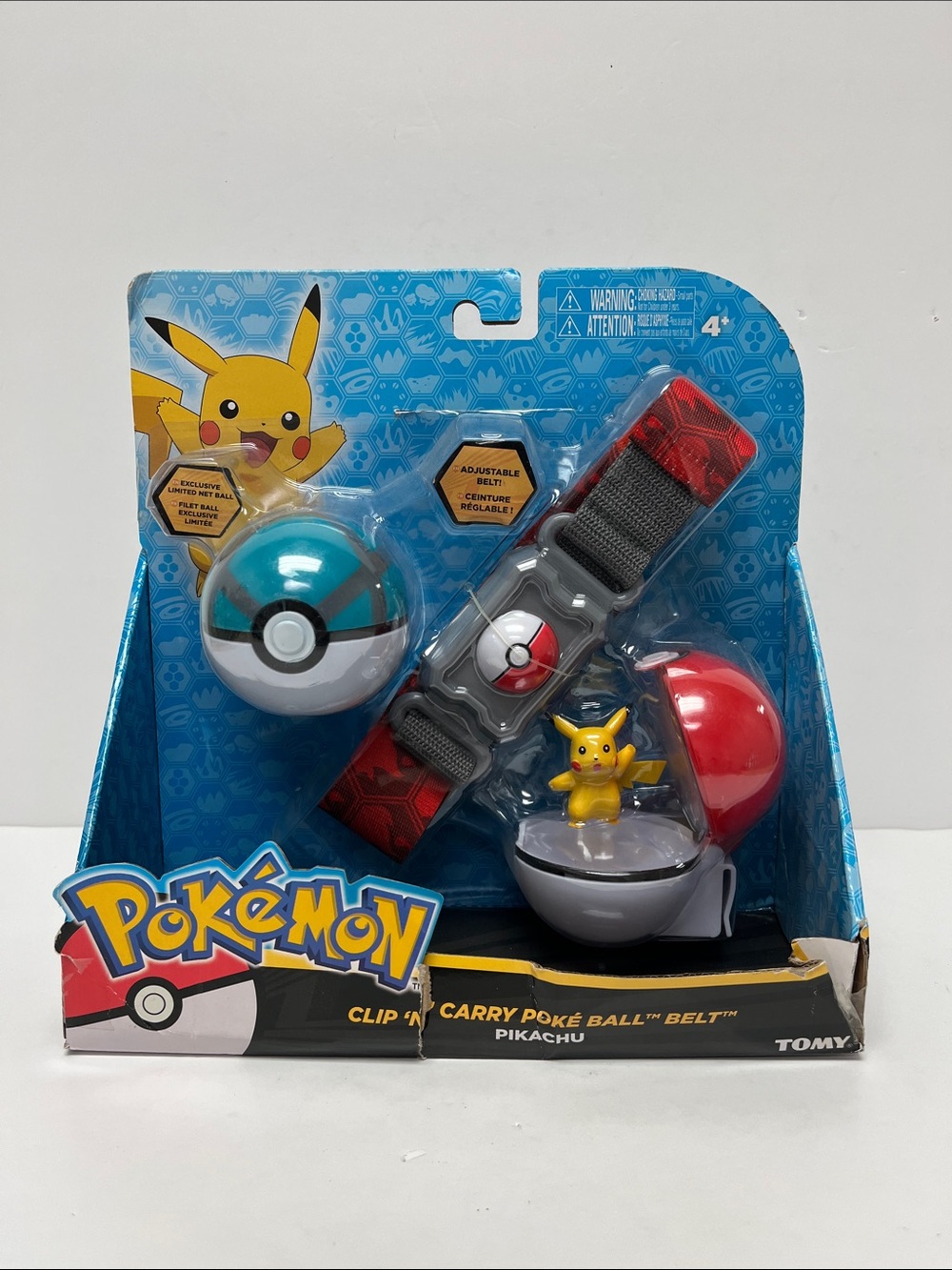 Pokemon Pikachu Clip 'N Carry Poké Ball Belt - NEW!